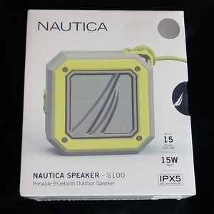 Nautica S100 Gray and Yellow Bluetooth Speaker